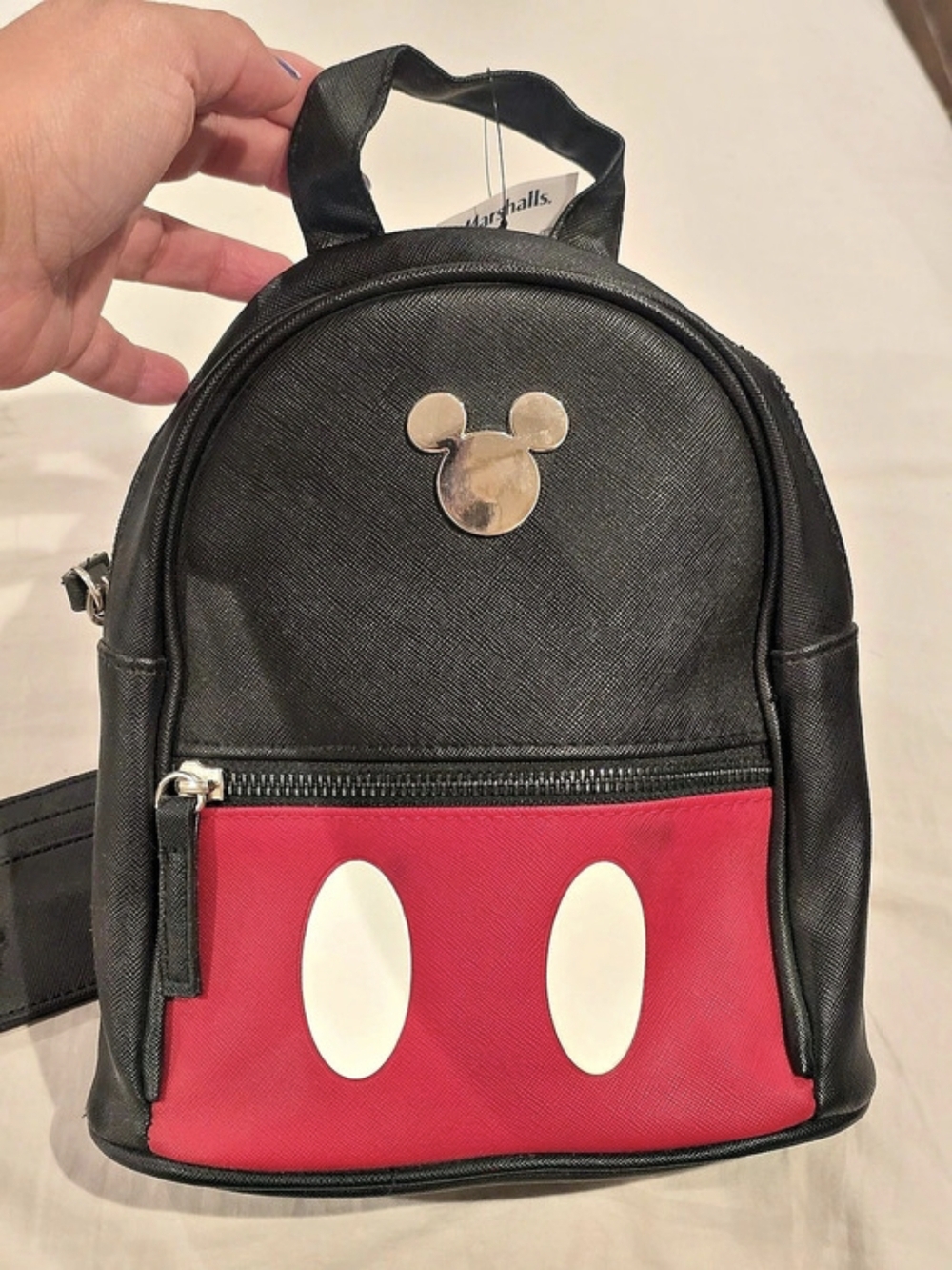 Disney Mickey Mouse backpack Mini Backpack in Black & Red Like New